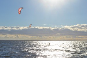 Parsonage Inn Oct 2012 kite surfers bayside